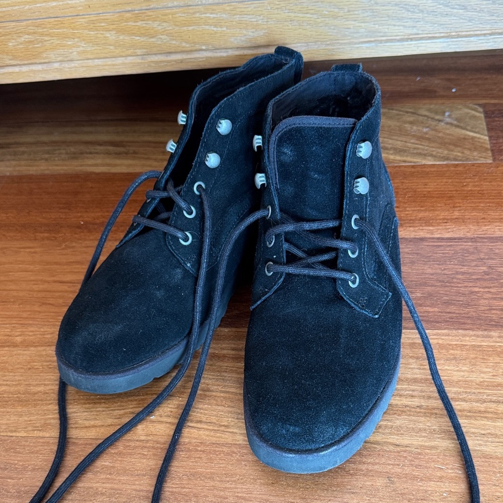 Black Suede Boots